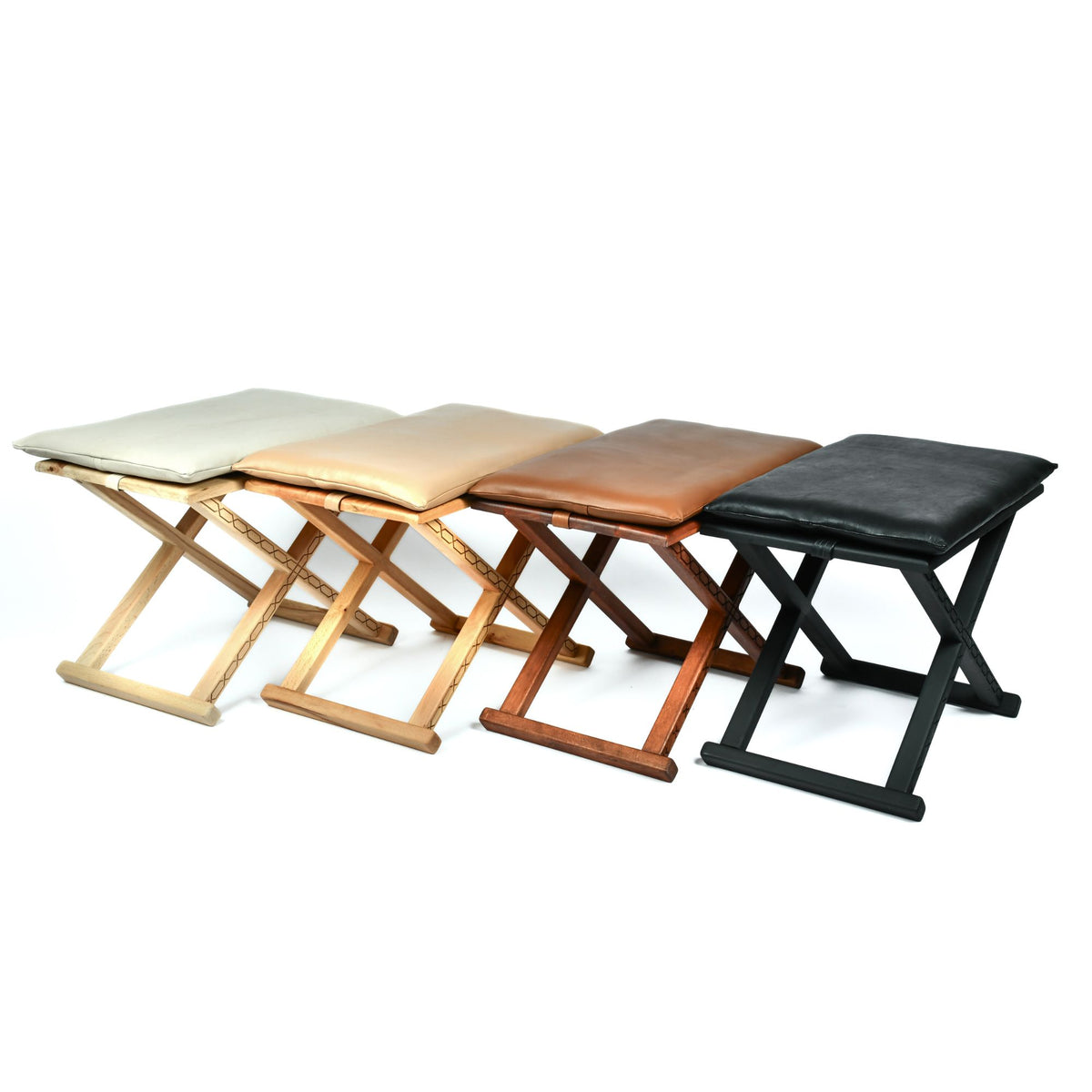 Handcrafted Mid Century-Modern X Stool & Coffee Table The Versatile 2-in-1 Solution