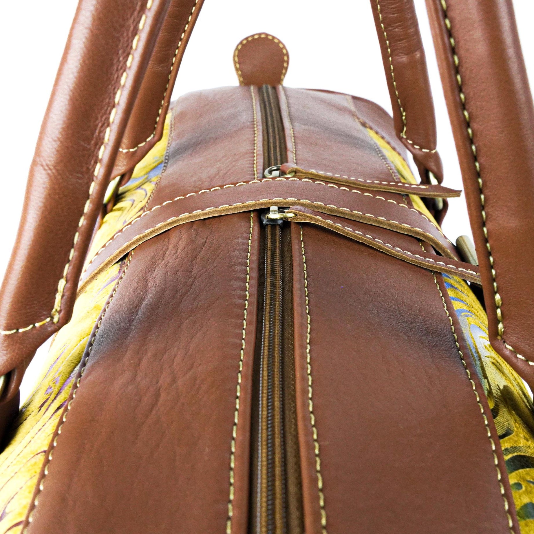 Leather Aurora Kilim Travel Bag