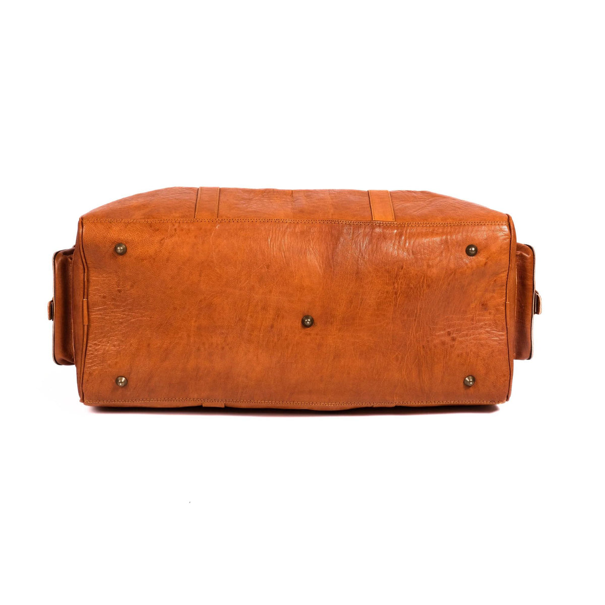 Leather Duffel Bag, Weekender Cognac Leather Travel Bag