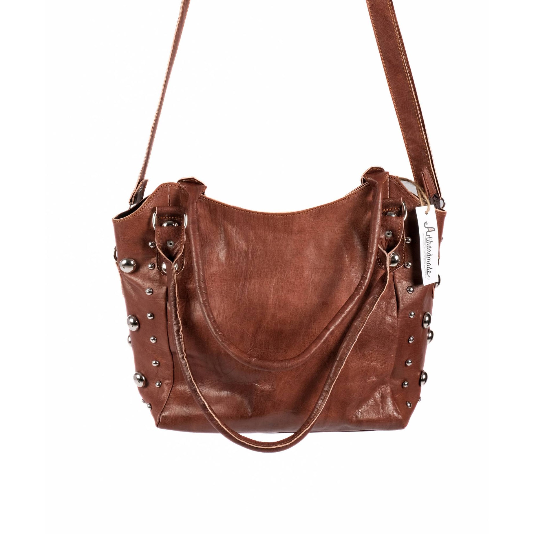 The Sun Leather Tote Bag Brown