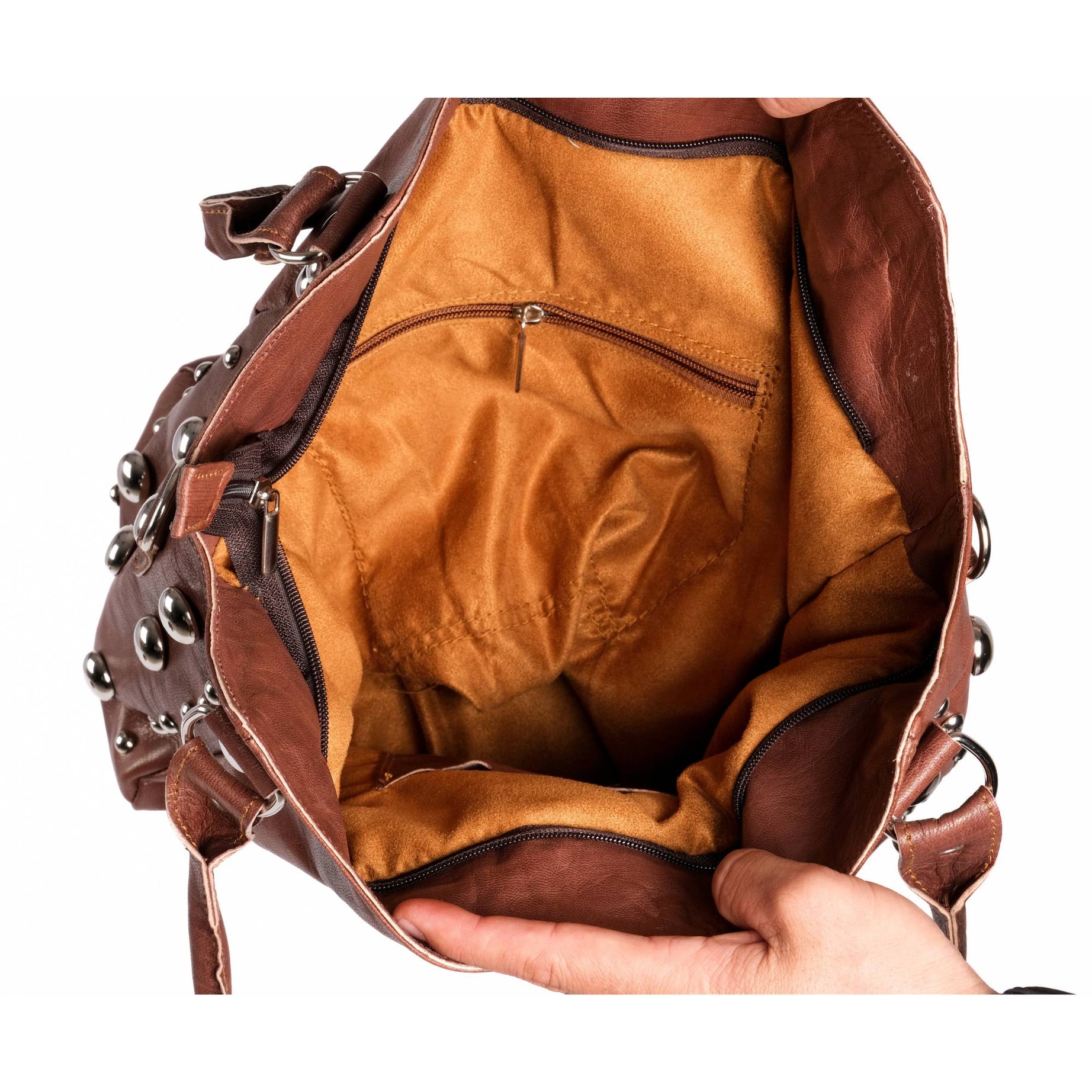 The Sun Leather Tote Bag Brown