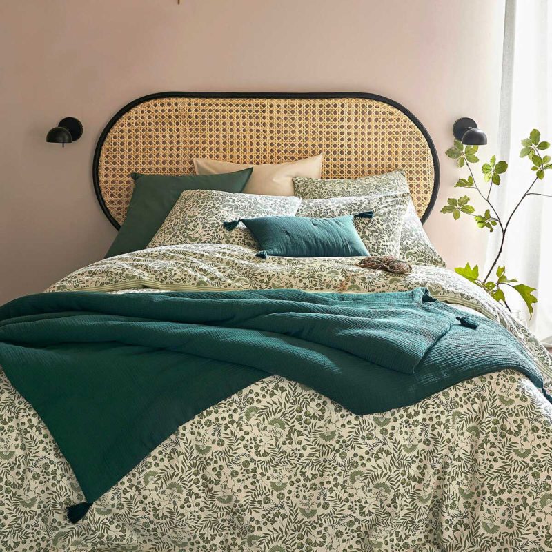 Rattan Headboard, Handcrafted for a Touch of Luxury.