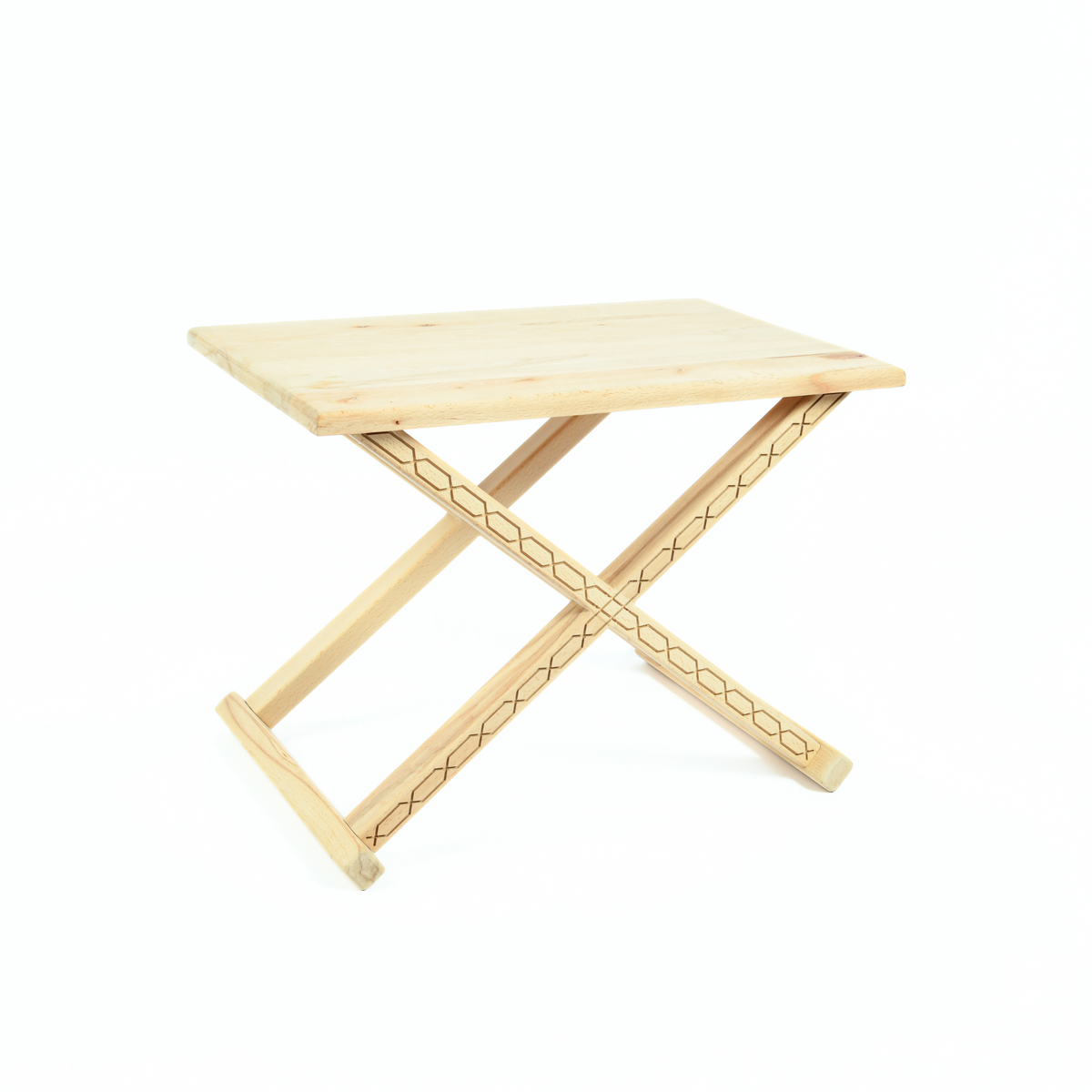 Handcrafted Natural Wood and Leather Multipurpose X Stool & CoffeeTable The Versatile 2-in-1 Solution