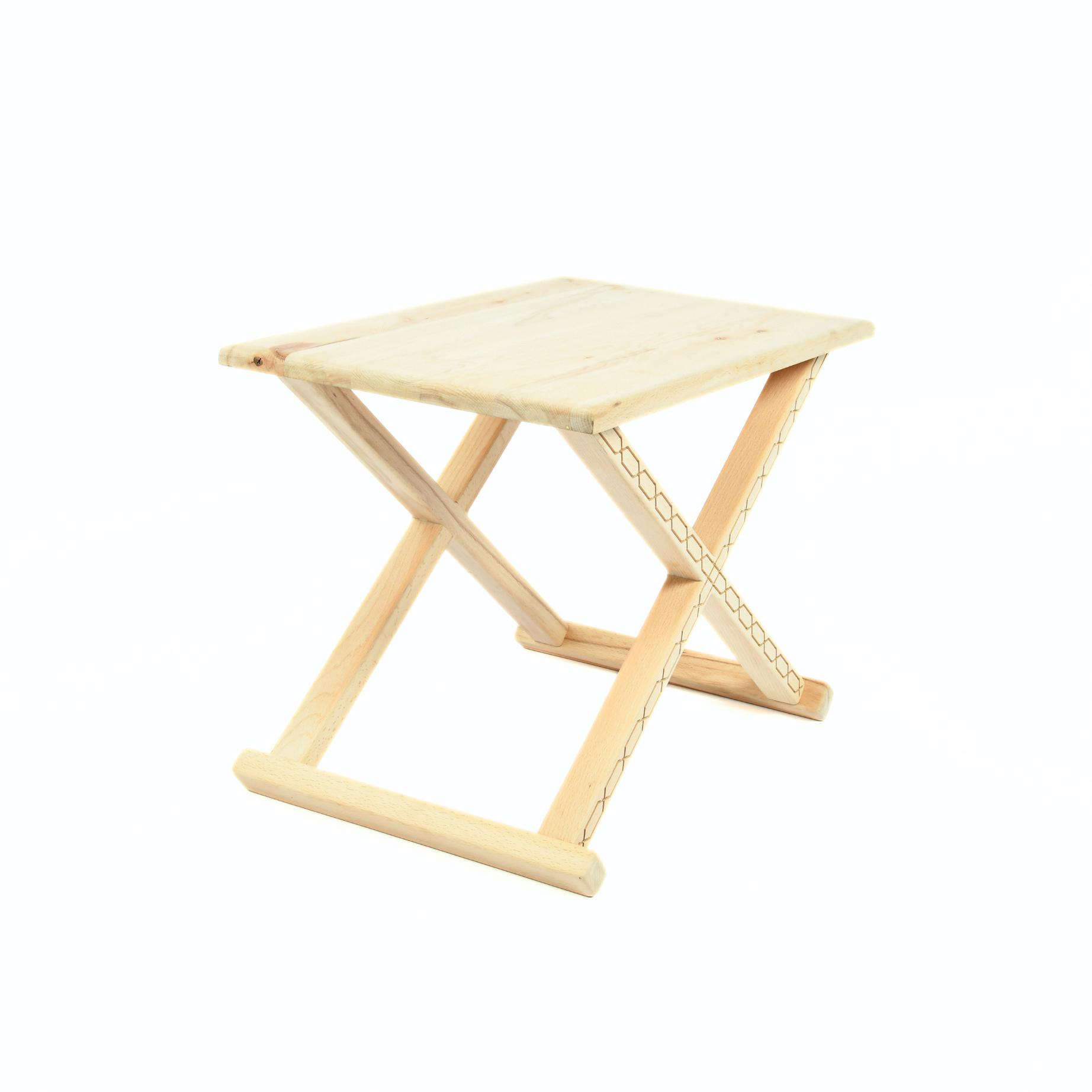 Handcrafted Natural Wood and Leather Multipurpose X Stool & CoffeeTable The Versatile 2-in-1 Solution