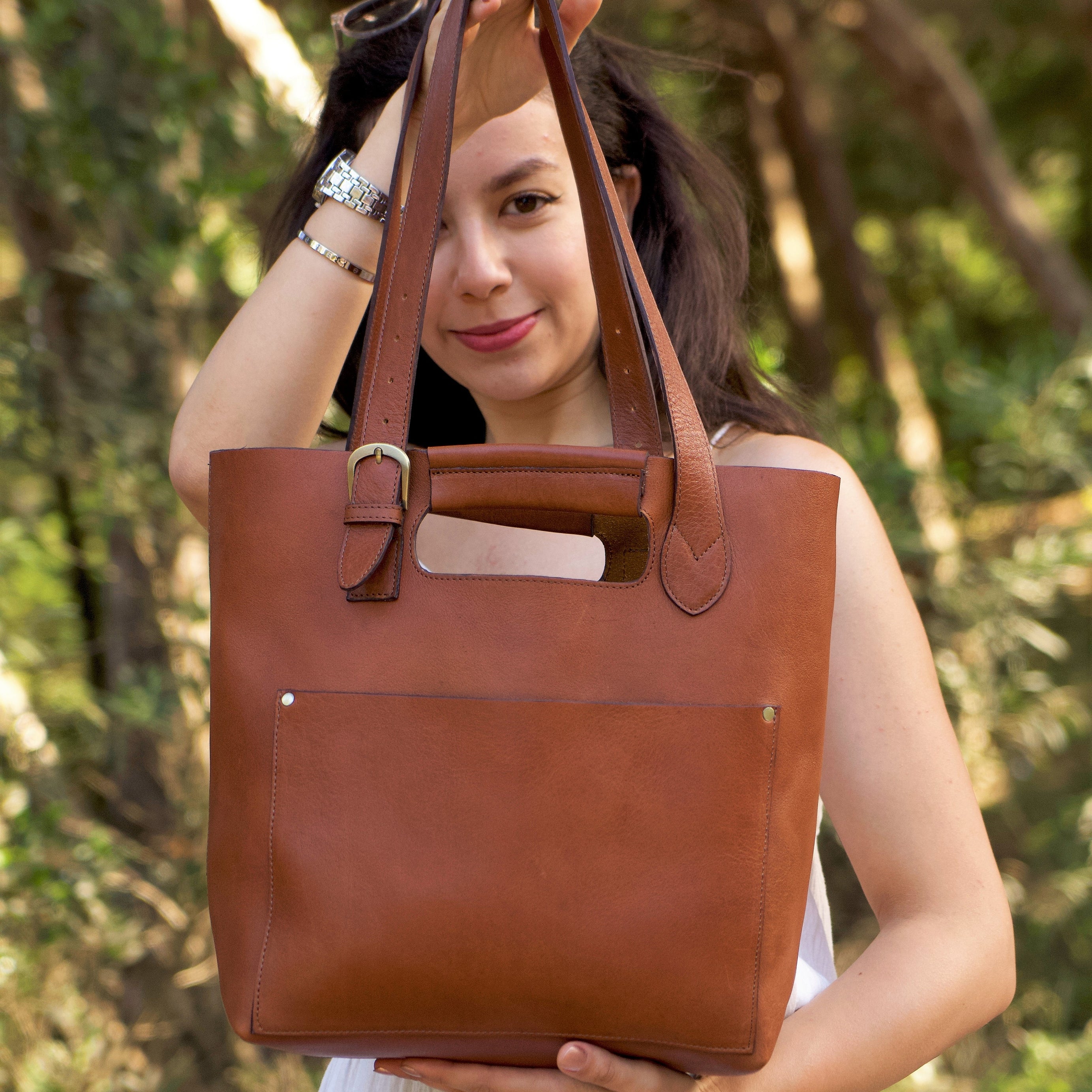 Full-Grain Leather Tote Bag